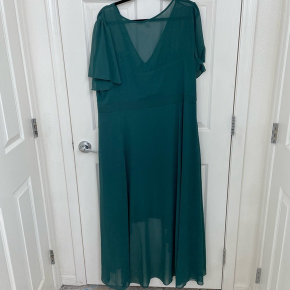 Modlily Plus Size Side Zipper High Waist Chiffon Dress Size 2XL NWOT - Picture 2 of 7